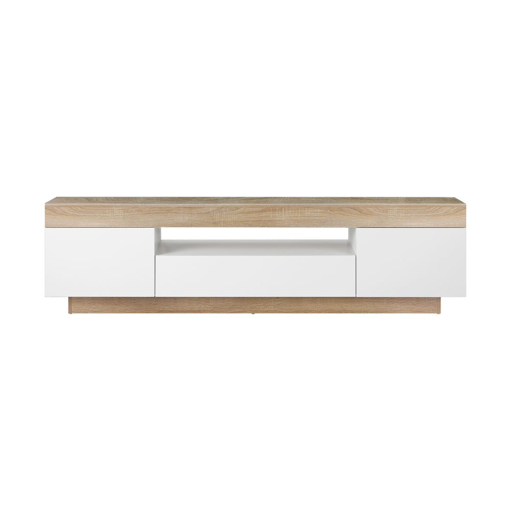 Oikiture TV Stand Cabinet Entertainment Unit RGB LED 180cm