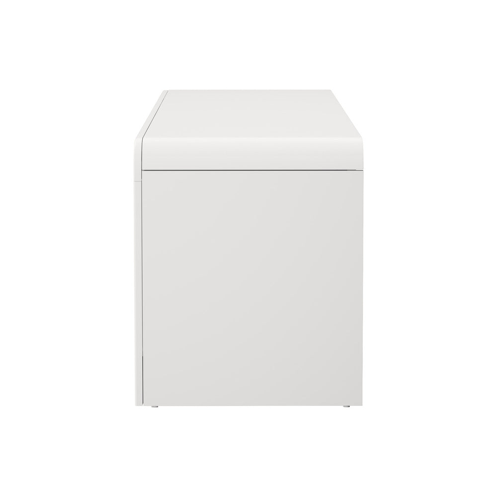 Oikiture TV Cabinet Entertainment Unit Stand 160cm Fluted Doors