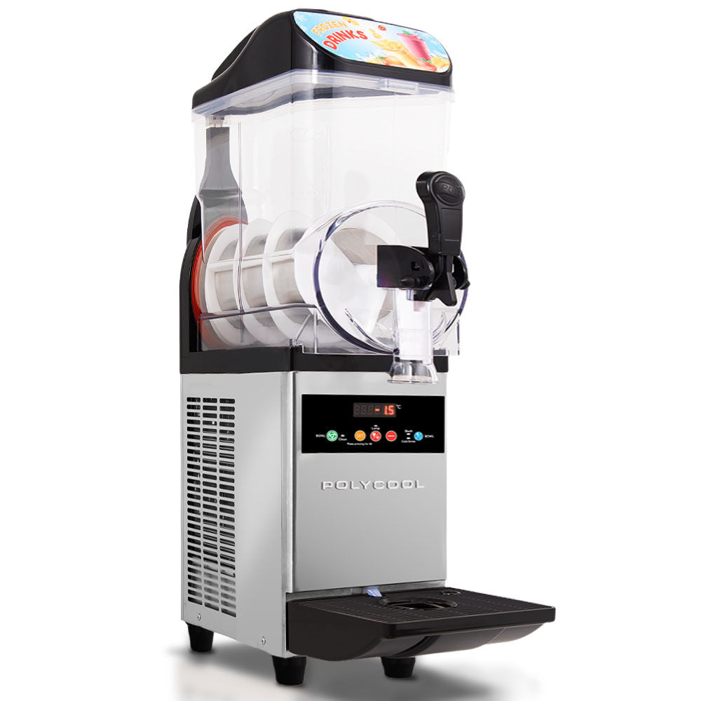 POLYCOOL 12L Single Tank Commercial Slush Machine, Digital Control Panel, SAA Approved, Juice and Frozen Slushy Maker
