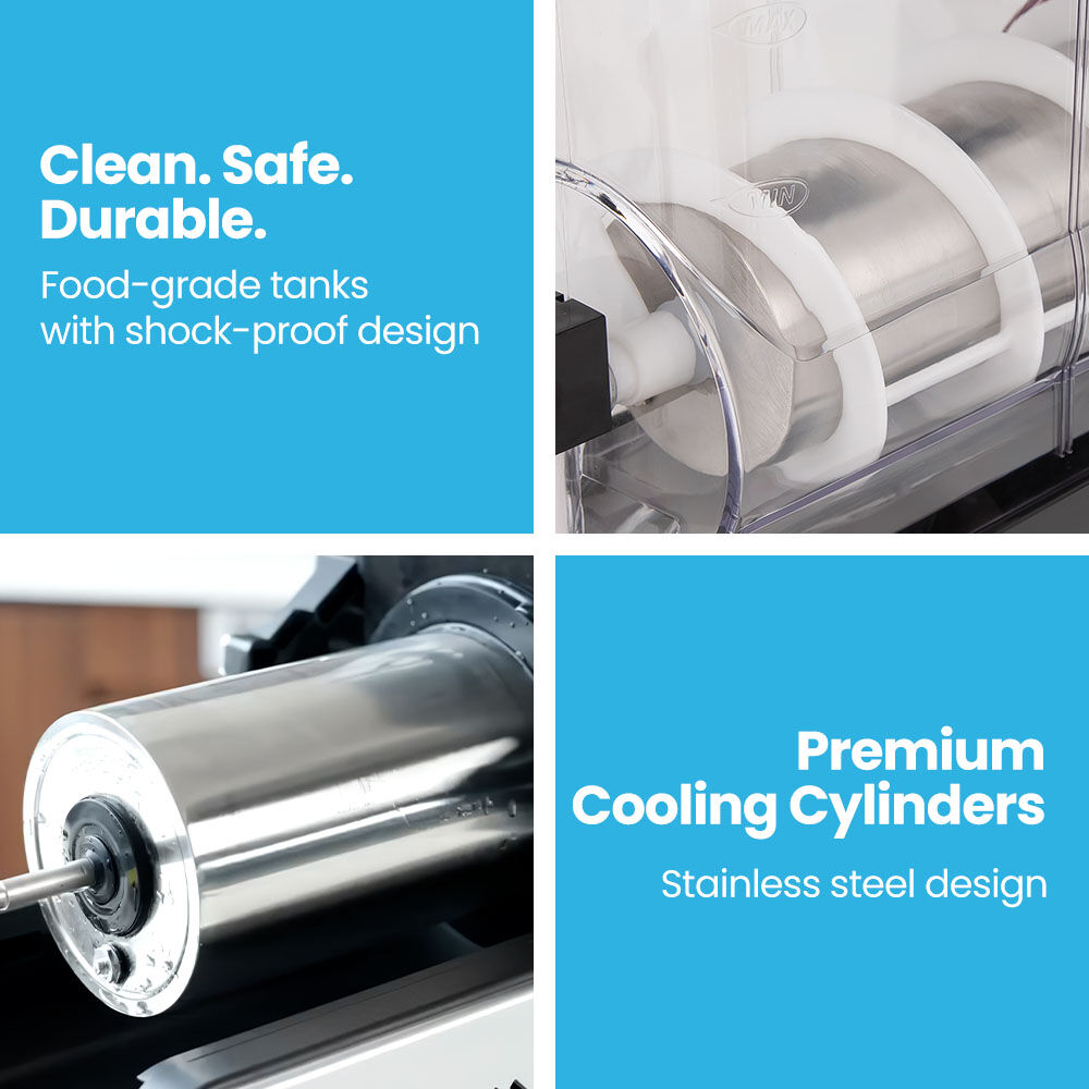 POLYCOOL 24L Double Tank Commercial Slush Machine, Digital Control Panel, SAA Approved, Juice and Frozen Slushy Maker