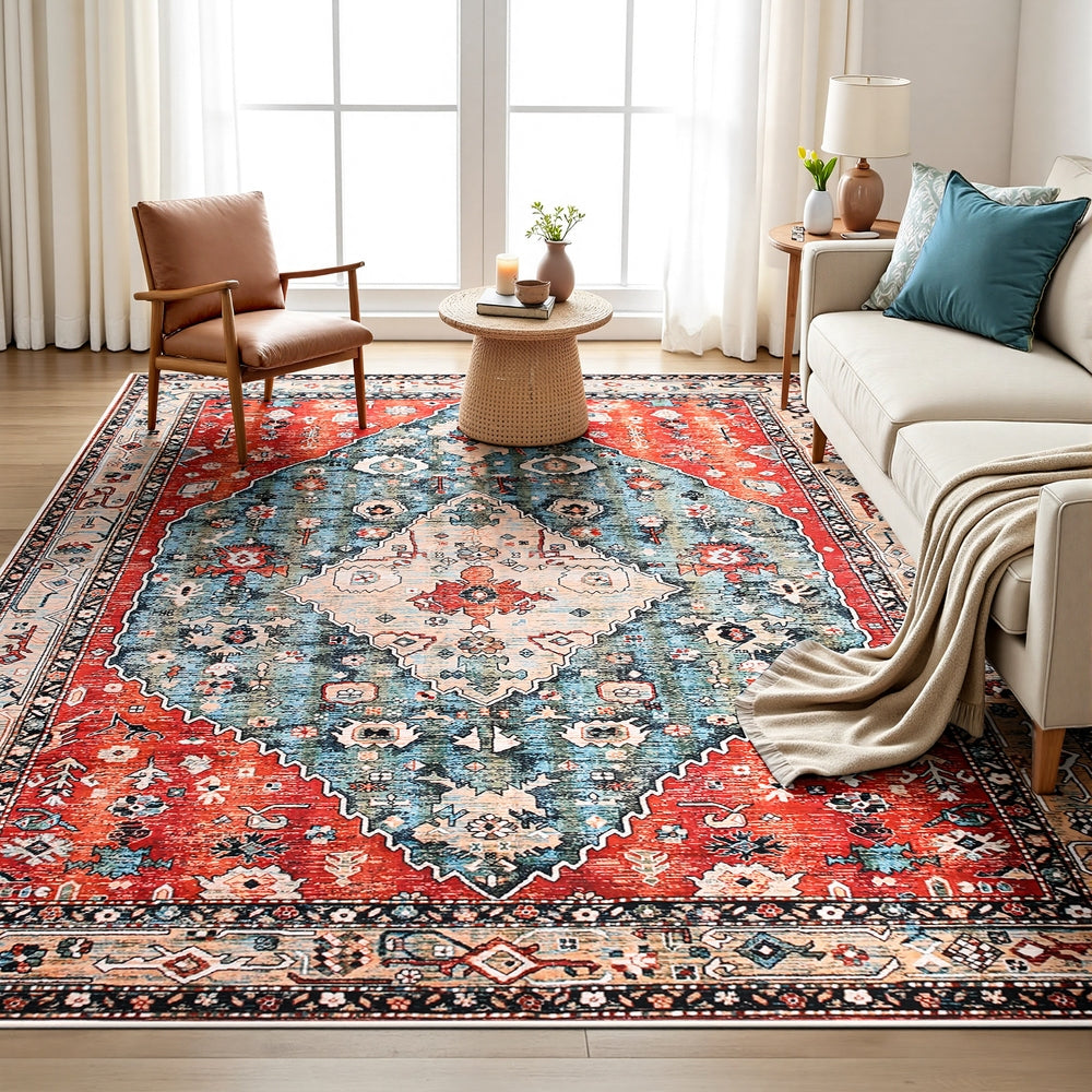 Artiss Floor Rug 240X340cm Large Washable Area Rug Modern Living Room Carpet Mat
