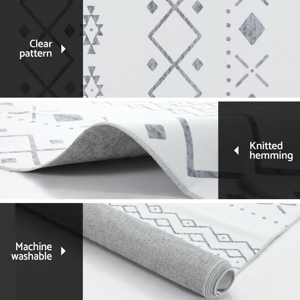 Artiss Rug 120x160cm Area Rug Washable Mat Large Carpet Soft Short Pile Una