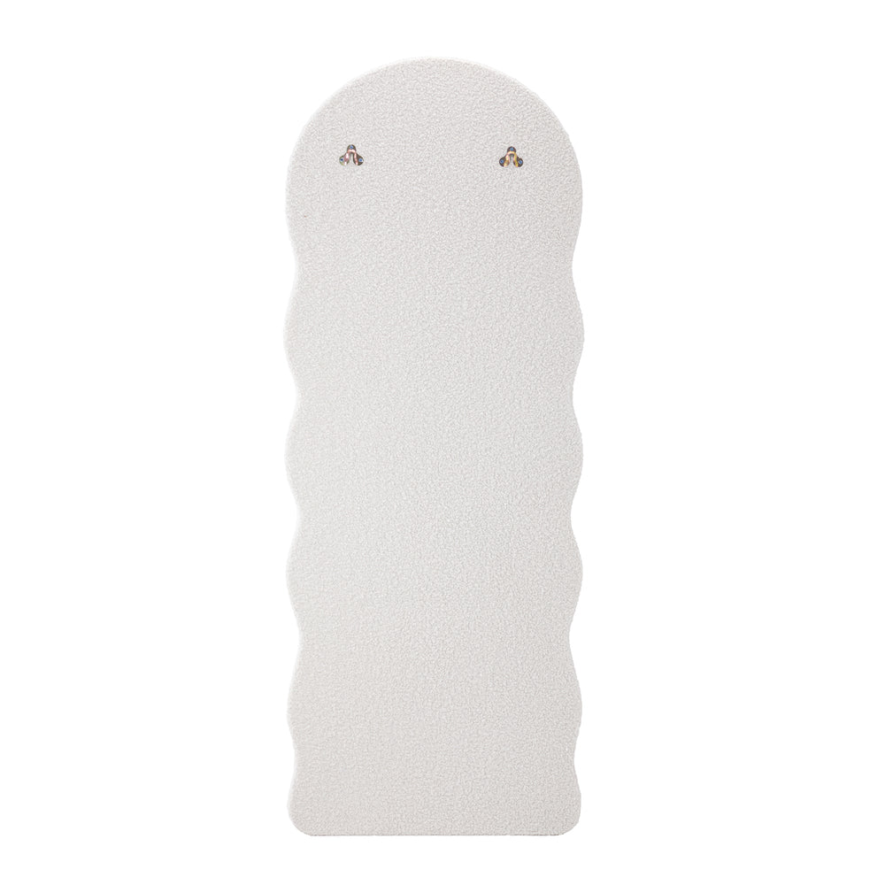 Oikiture Full Length Mirror 160cm Boucle Frame Floor Mirror