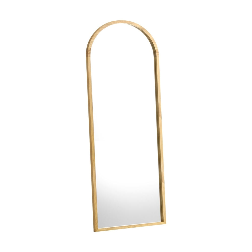 Oikiture Full Length Mirror Arched Wooden 166x60cm