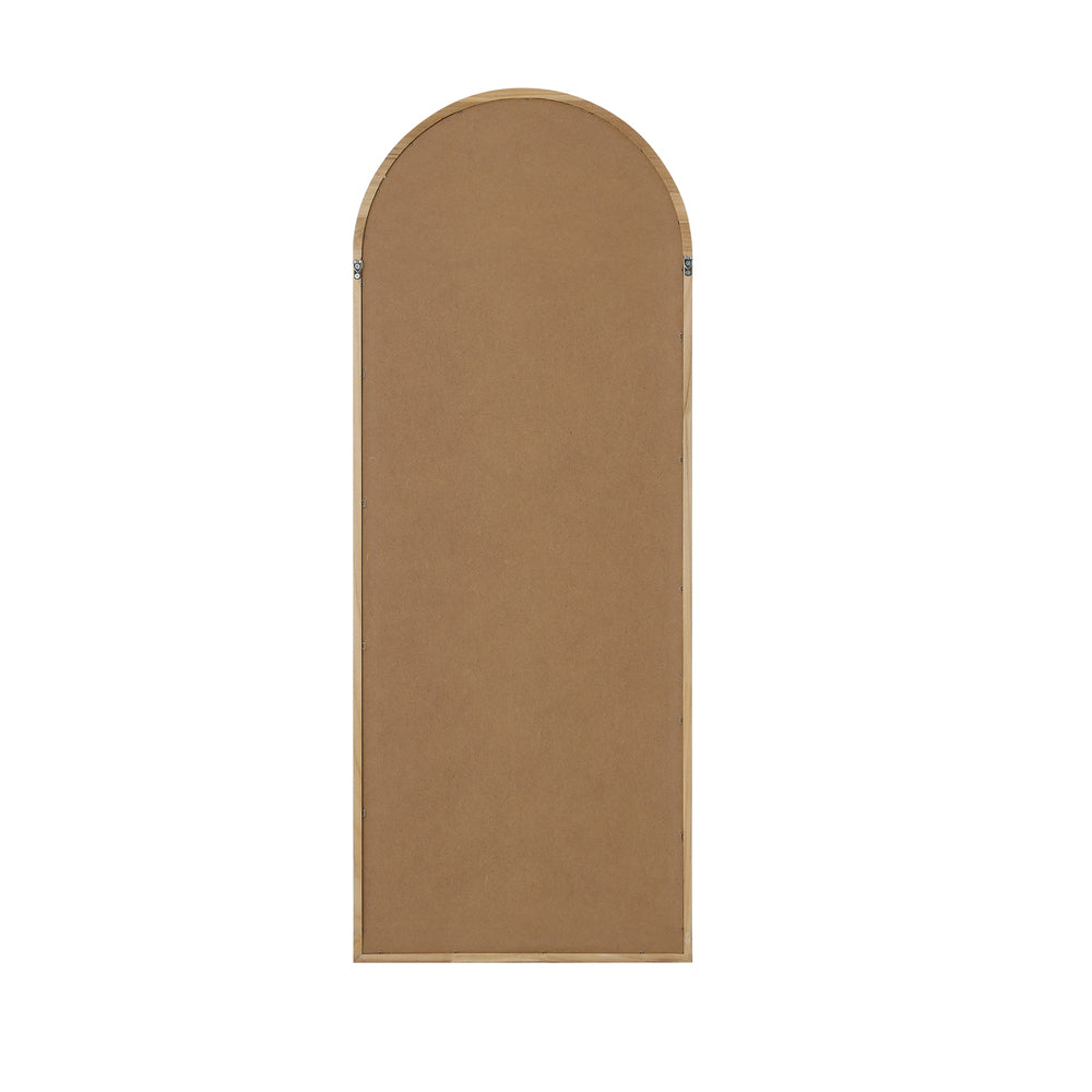 Oikiture Full Length Mirror Arched Wooden 166x60cm