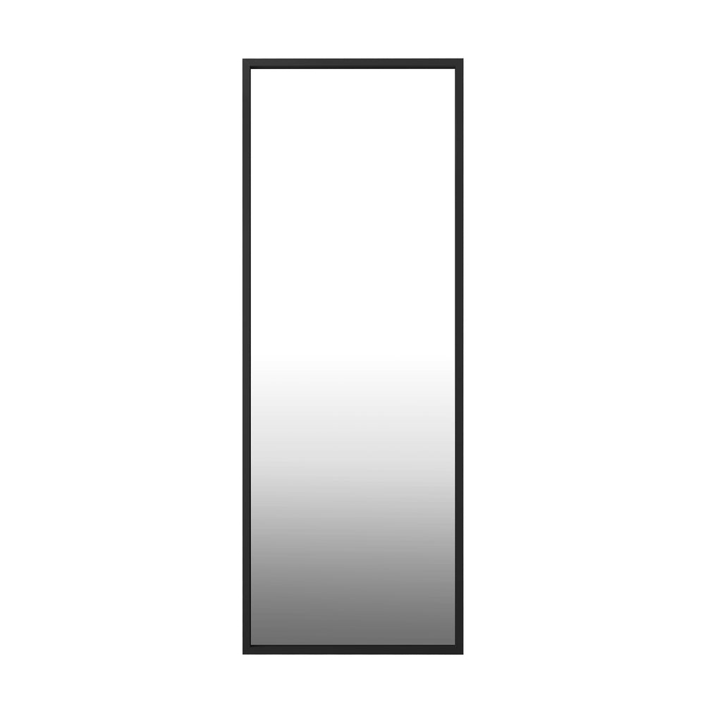 Oikiture Wooden Full Length Mirror Rectangle 166x60cm Black