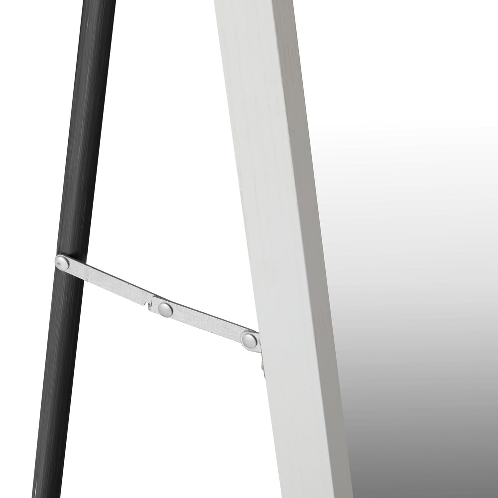 Oikiture Wooden Full Length Mirror 166x60cm Rectangle White