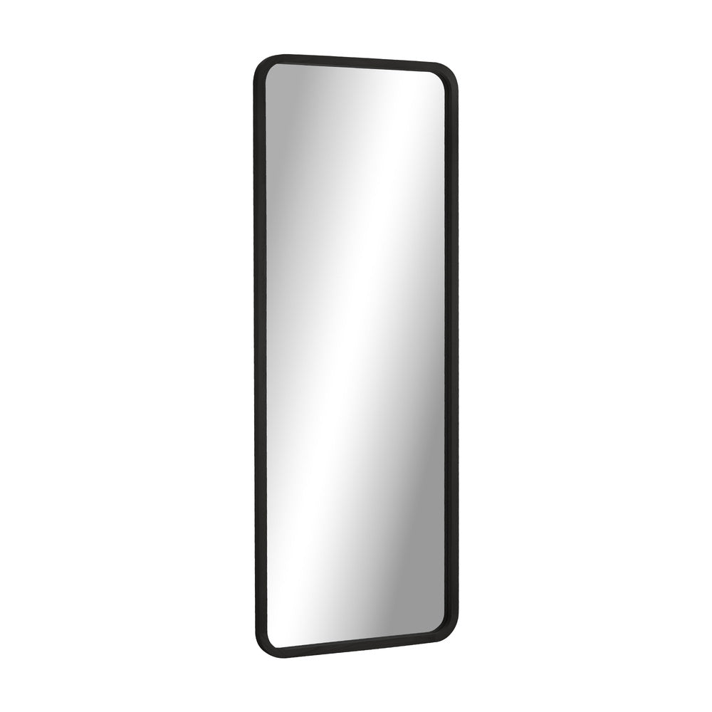 Oikiture Wooden Full Length Mirror 166x60cm Rectangle Floor Mirrors Black