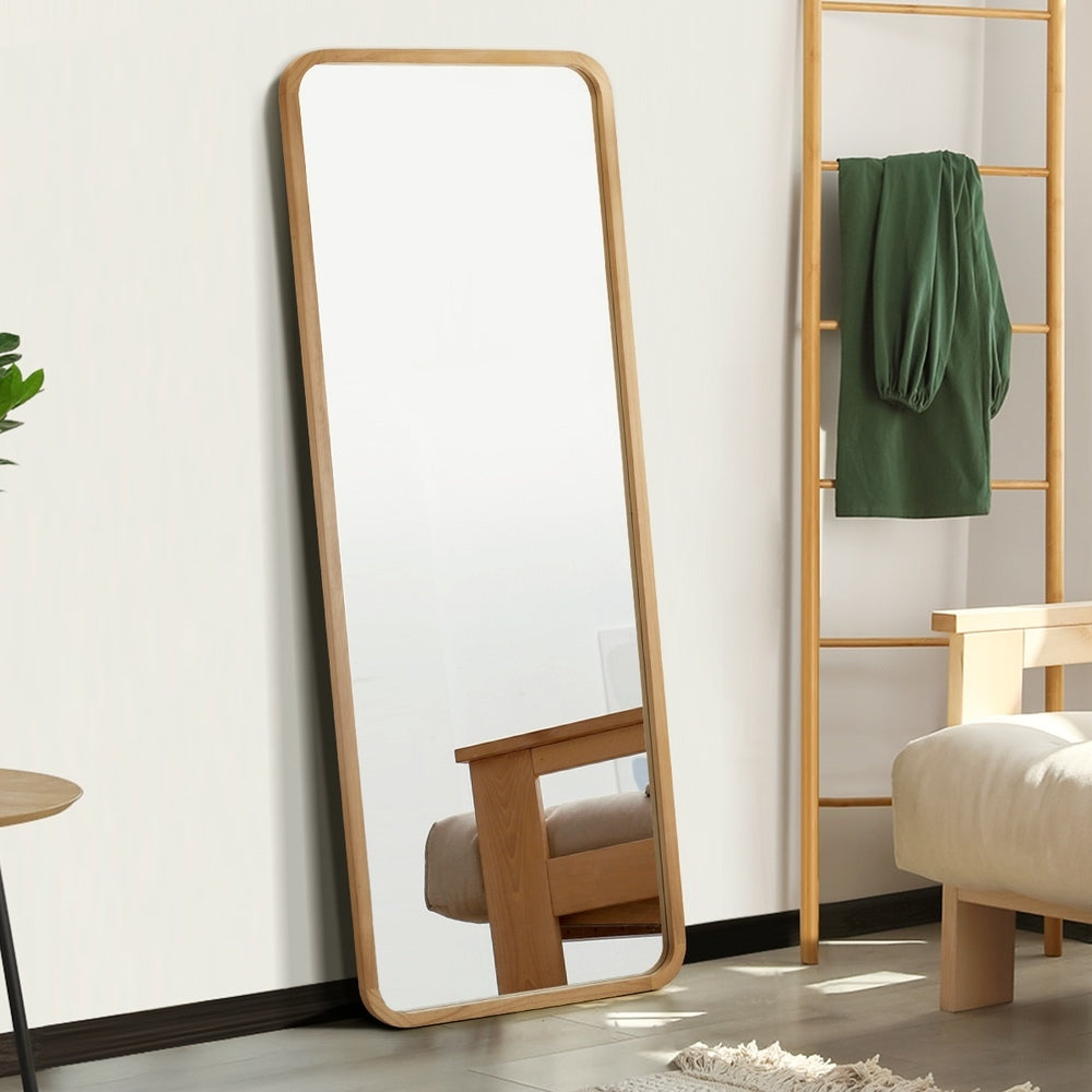 Oikiture Full Length Mirror Rectangle Wooden 166cm x 60cm