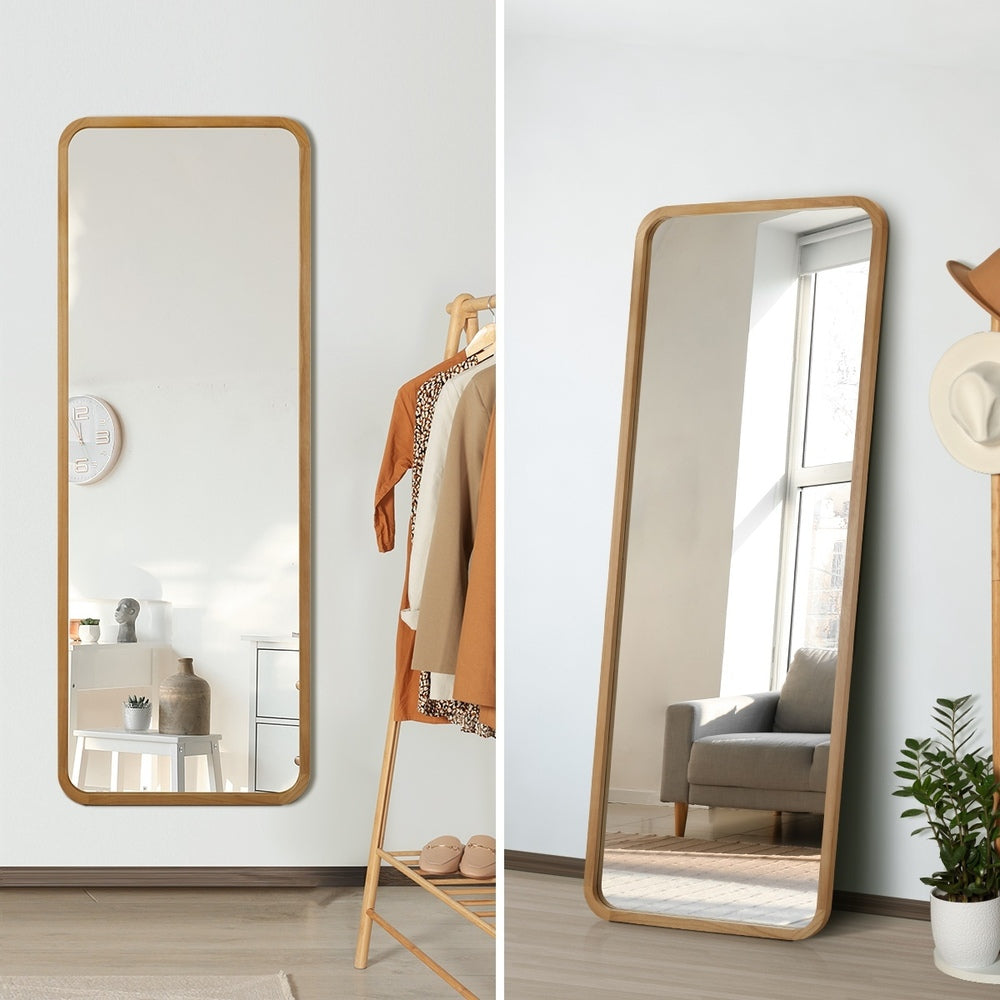 Oikiture Full Length Mirror Rectangle Wooden 166cm x 60cm