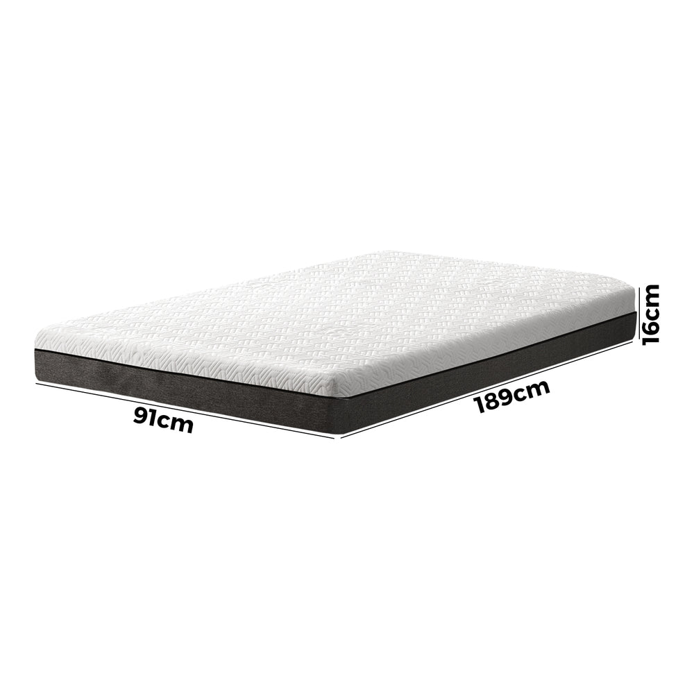 Bedra Mattress No Spring Single Cool Gel Memory Foam Medium Firm