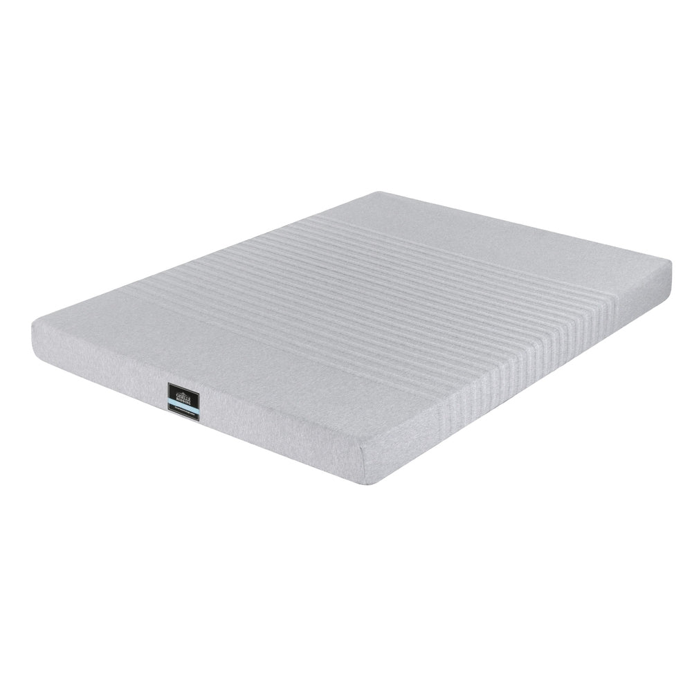 Giselle Bedding Cool Gel Memory Foam Mattress Charcoal 7-Zone Washable Bamboo Cover 15cm Double