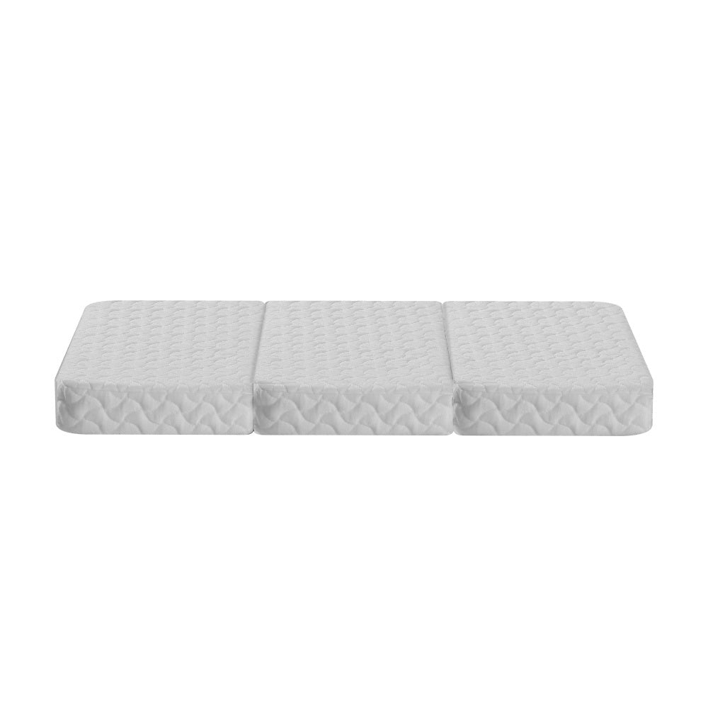 Giselle Bedding Portable Foldable Foam Mattress for Baby - White Cot Bed