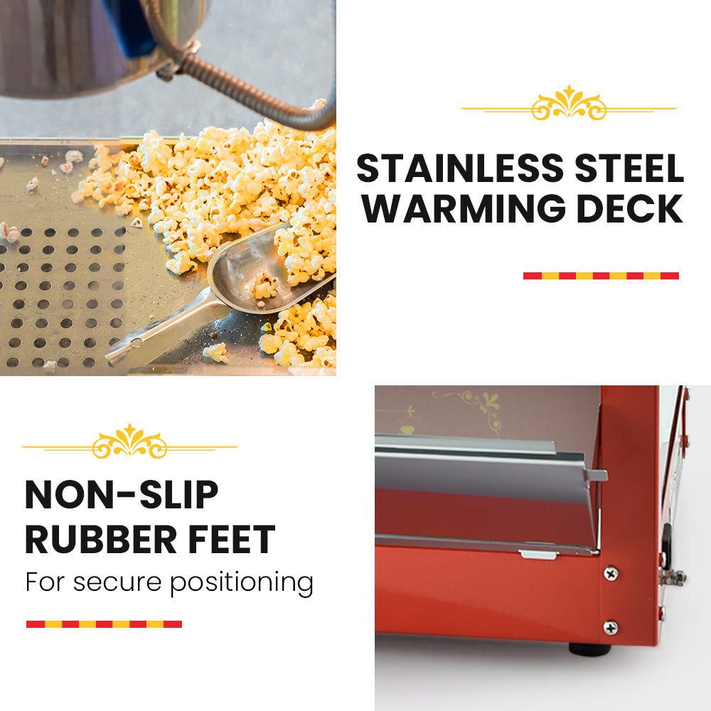 EUROCHEF Commercial Electric Popcorn Maker Machine