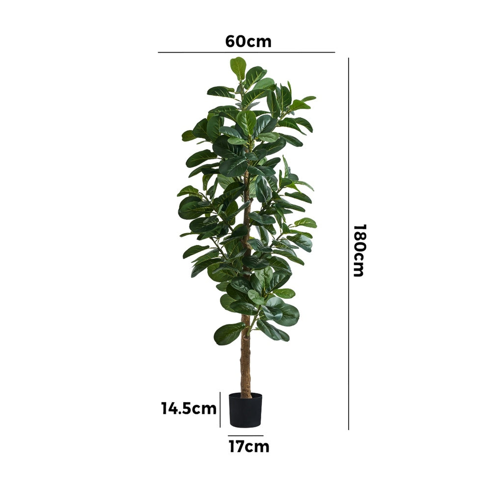 Livsip 180cm Artificial Fiddle Leaf Fig Tree Lifelike Faux Plants