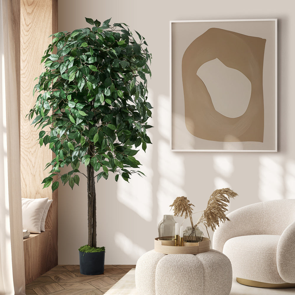 Livsip 180cm Artificial Ficus Tree Lifelike Faux Potted Plants