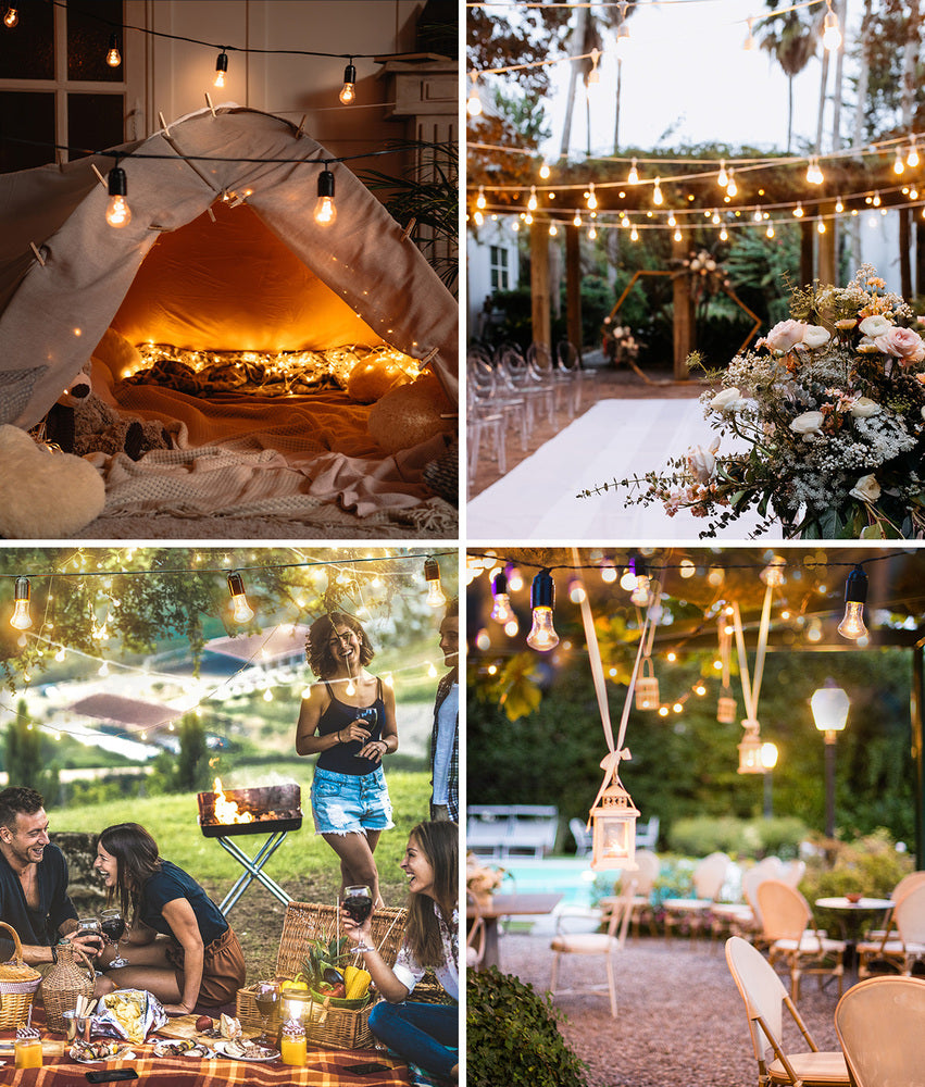 Mazam 120M Festoon String Lights LED Christmas Waterproof