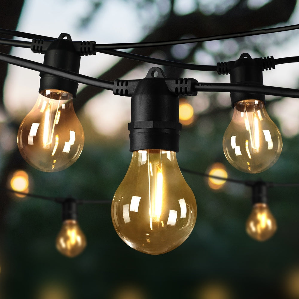 Mazam 20M Solar Festoon String Lights LED Christmas Waterproof