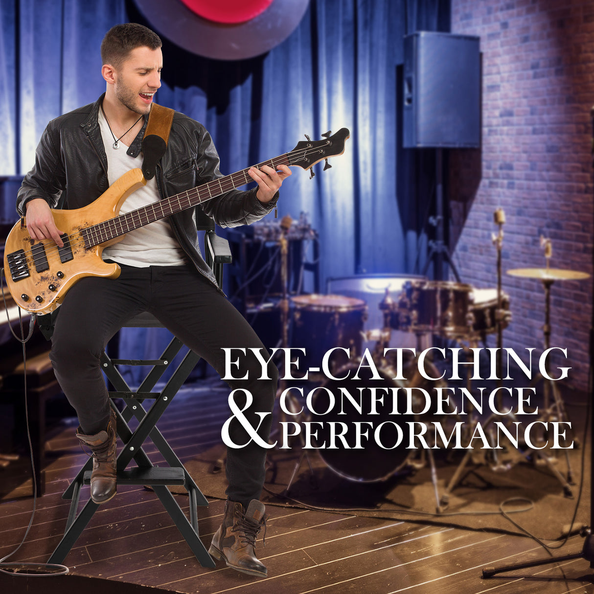 2X 76cm Tall Director Chair - DARK HUMOR