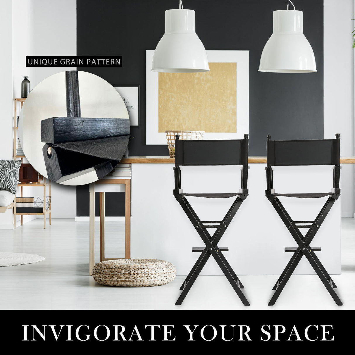 76cm Tall Director Chair - DARK HUMOR