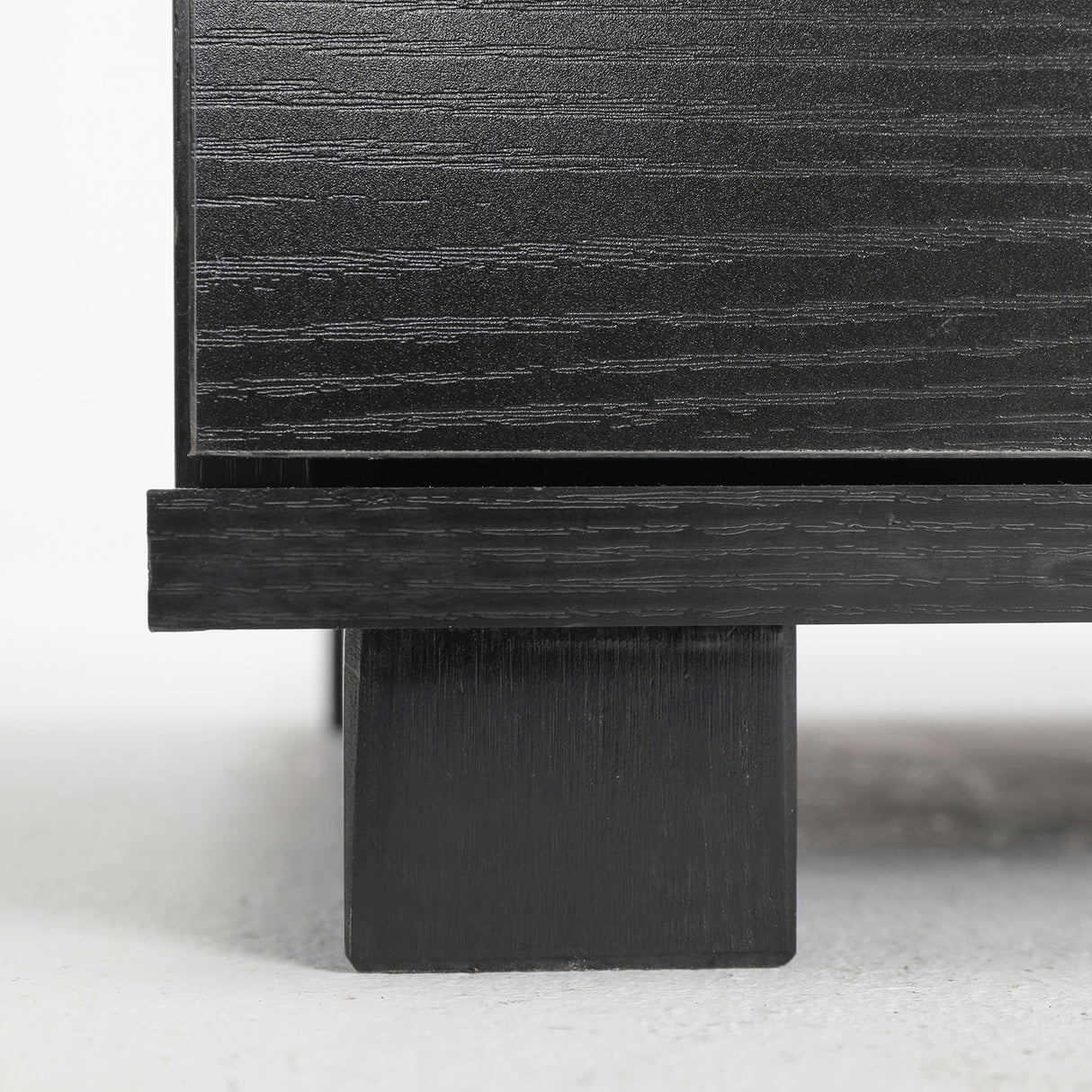 Bedside Tables 2 Drawer With Legs ETTA - BLACK