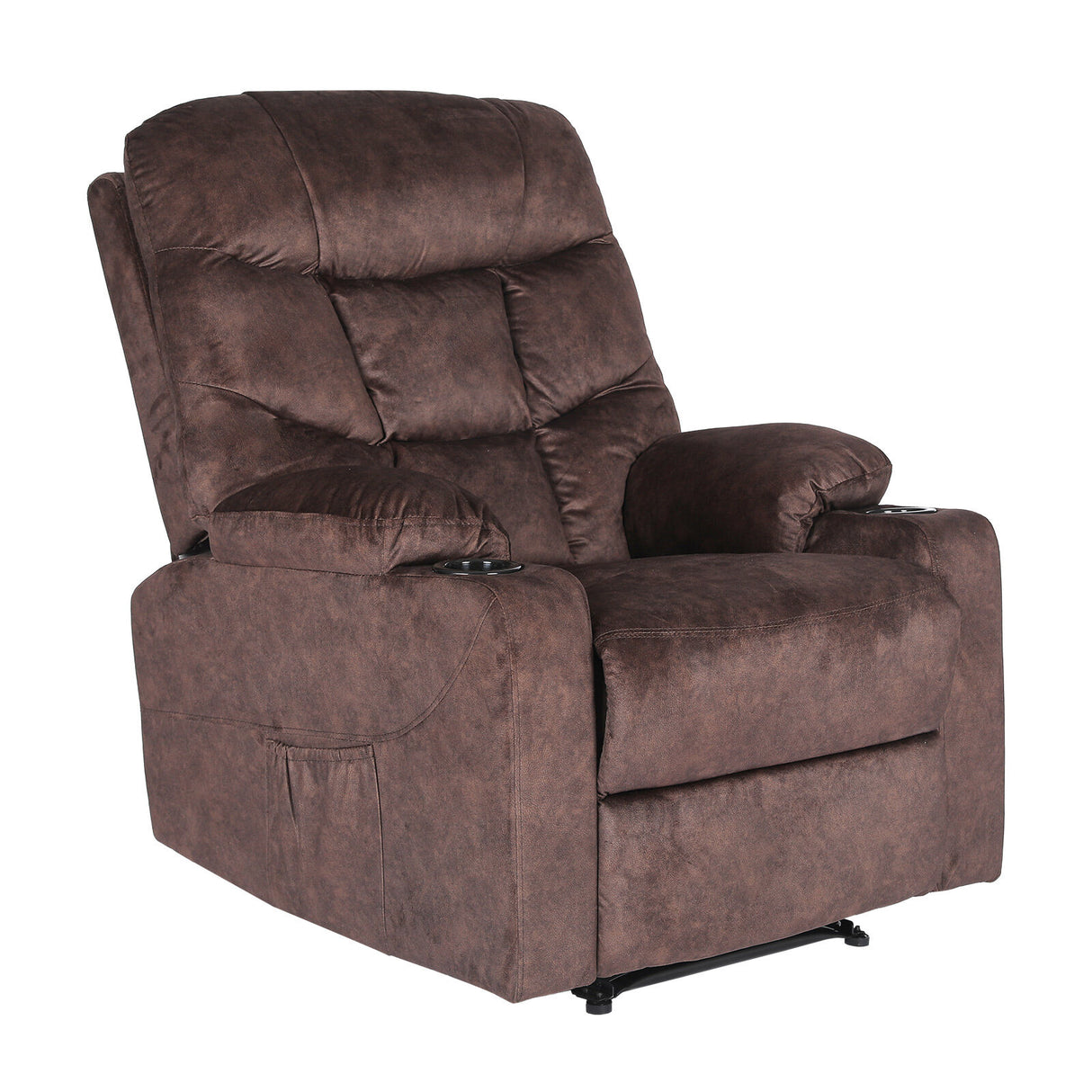 Massage Recliner Chair AVERY - BROWN