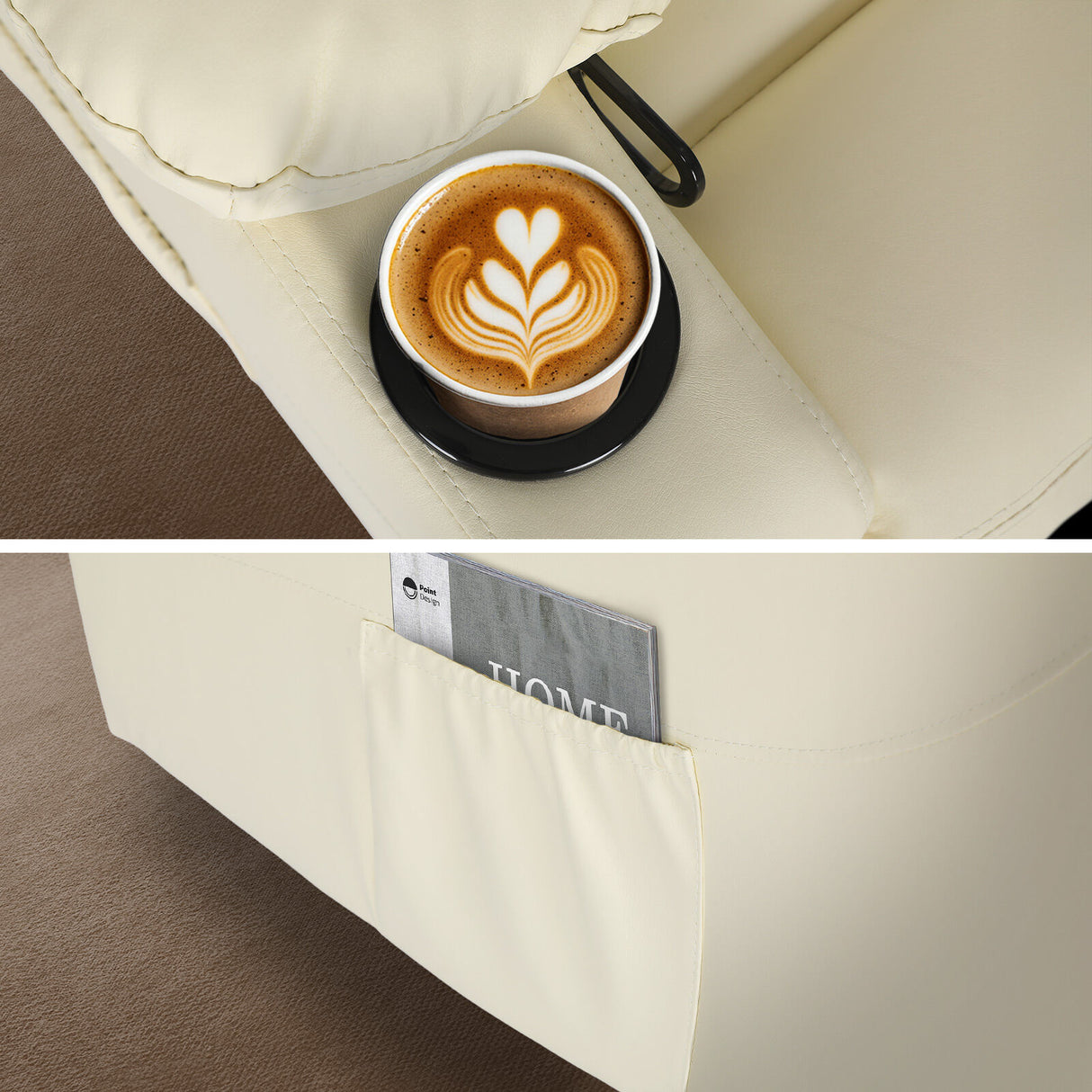 Massage Recliner Chair ARLEEN - BEIGE