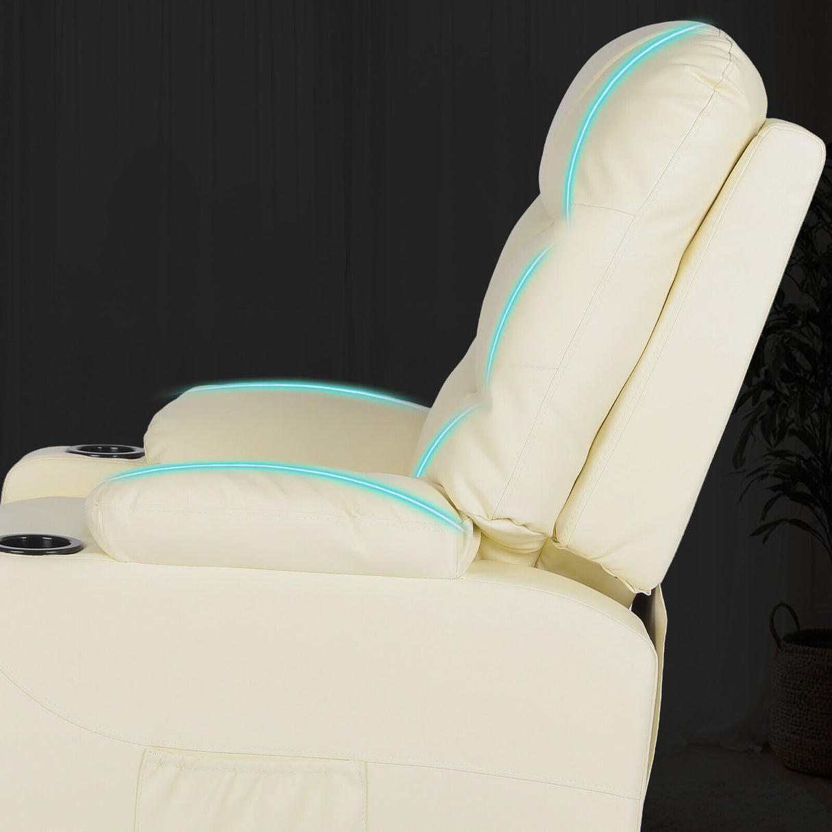 Massage Recliner Chair ARLEEN - BEIGE