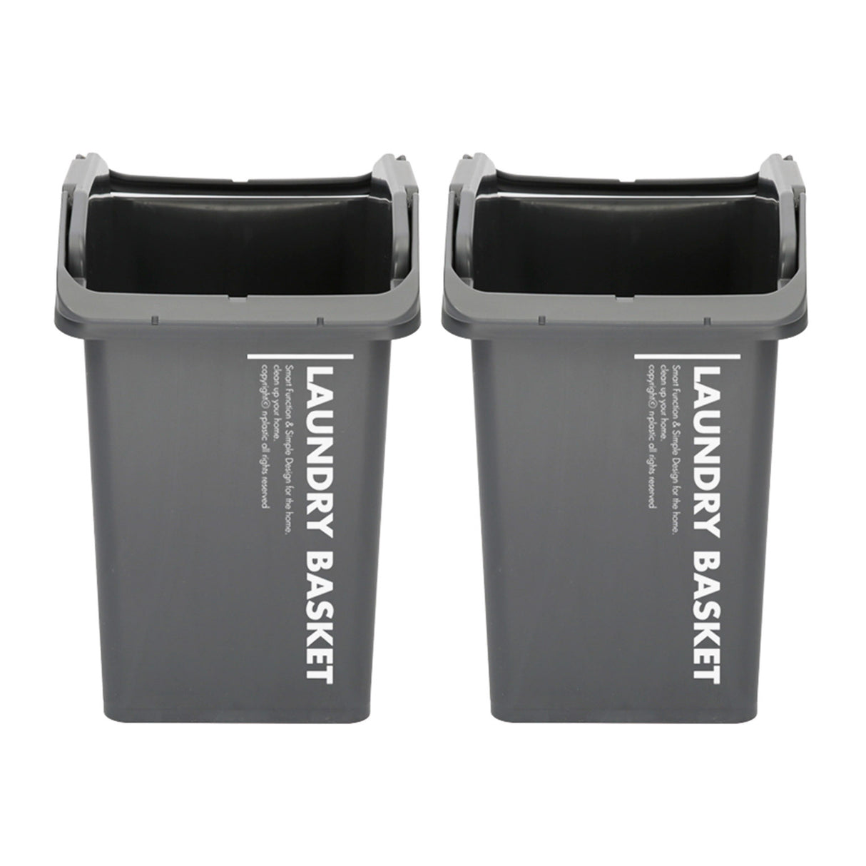 2X Multipurpose Laundry Basket - DARK GREY