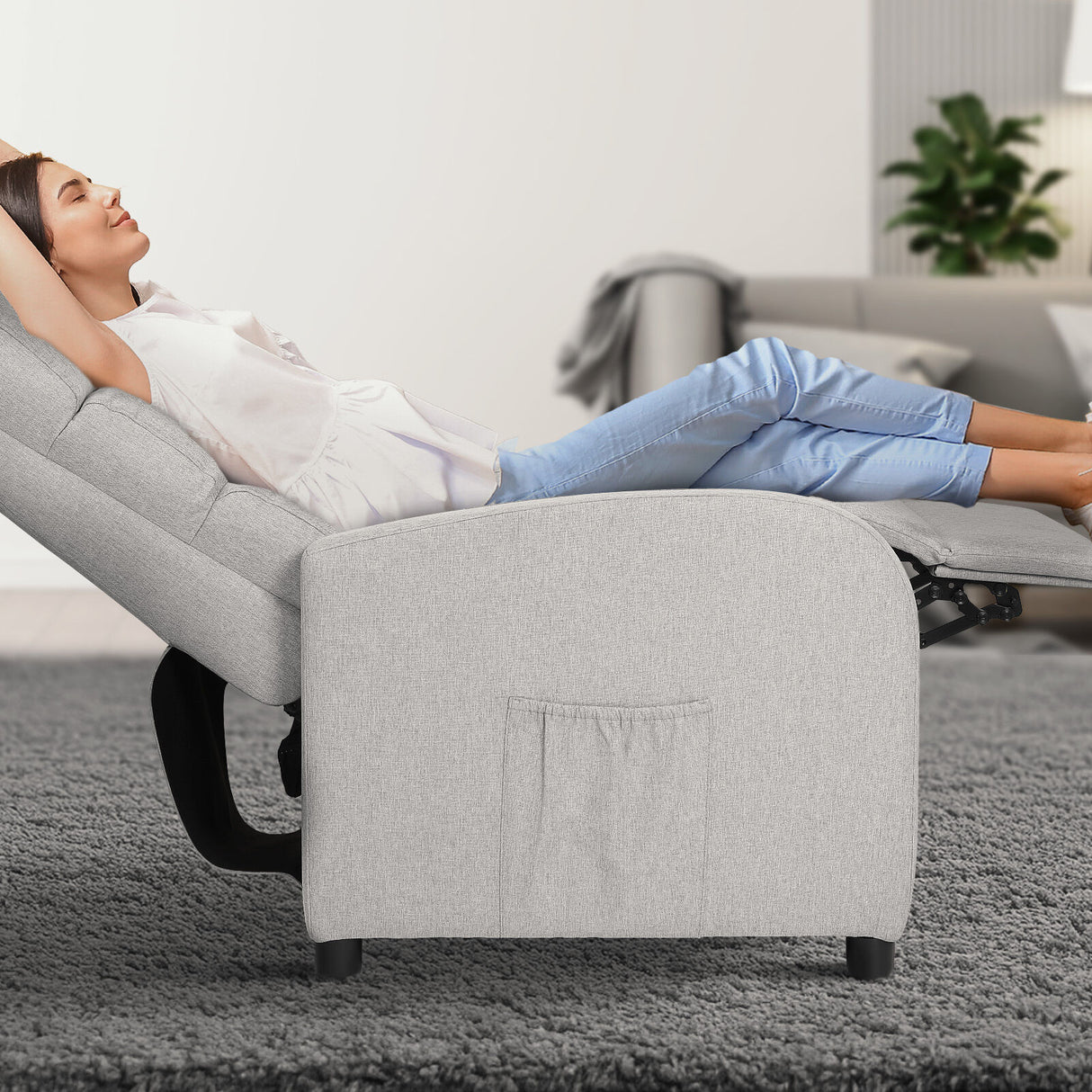 Home Recliner Chair SHILOH - Grey