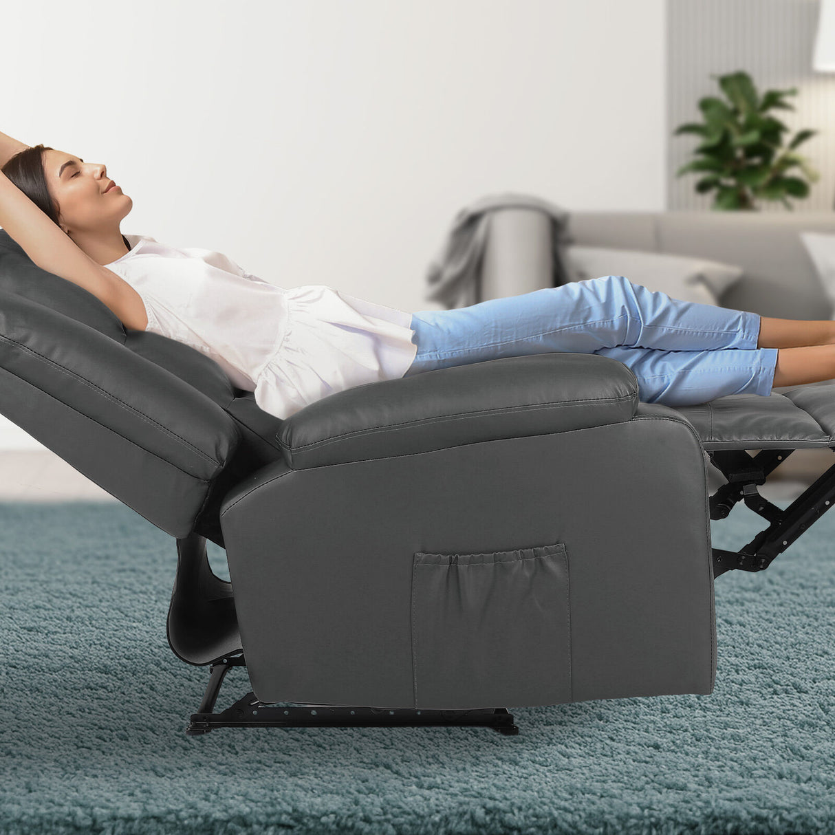 Home Recliner Chair MARLO - Grey