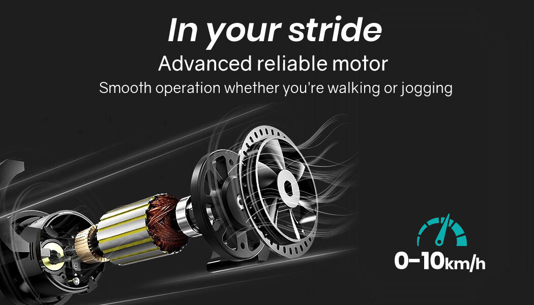 PROFLEX Electric Compact Foldable Treadmill with Bluetooth Speakers, Digital Device Stand