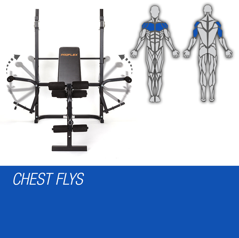 PROFLEX 7 in 1 Weight Bench Multi Station Home Gym- B300