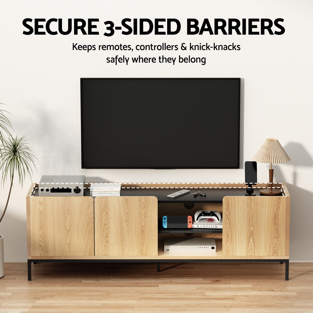 Artiss TV Unit Entertainment Unit Storage Cabinet Shelf 160cm Pine