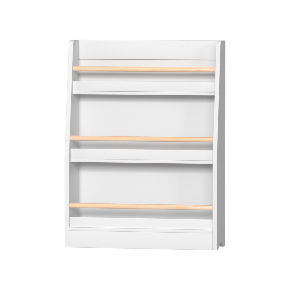 Keezi 3-Tier Kids Bookshelf Organizer - Safe and Stylish Storage for Children's Books and Toys