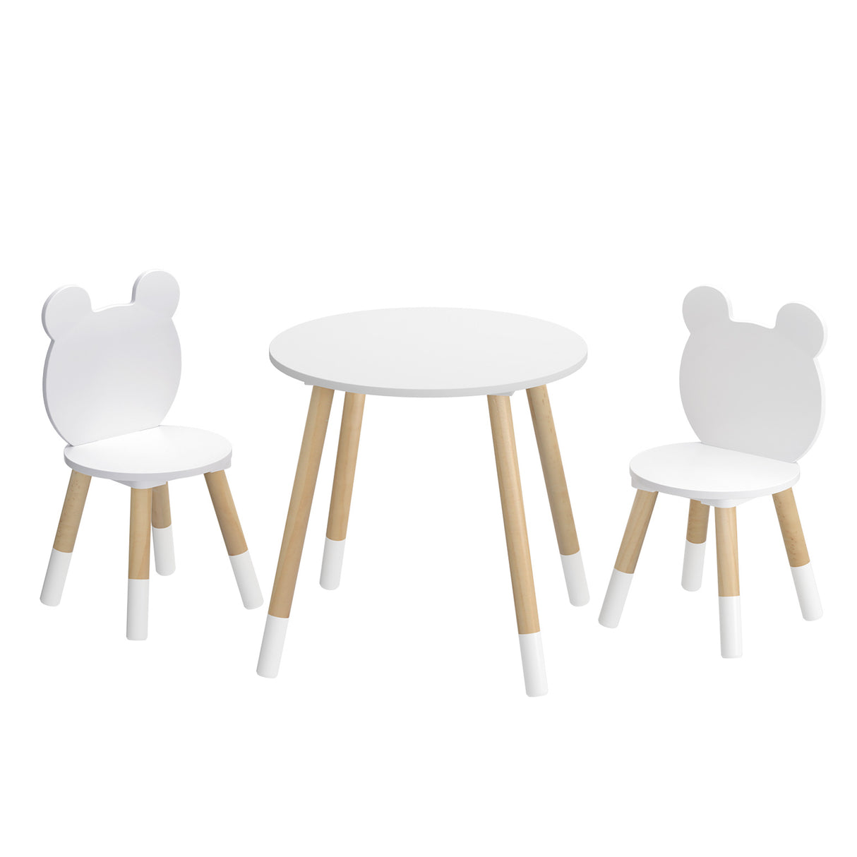 Keezi 3-Piece Kids Activity Table and Chair Set for Creative Play and Study