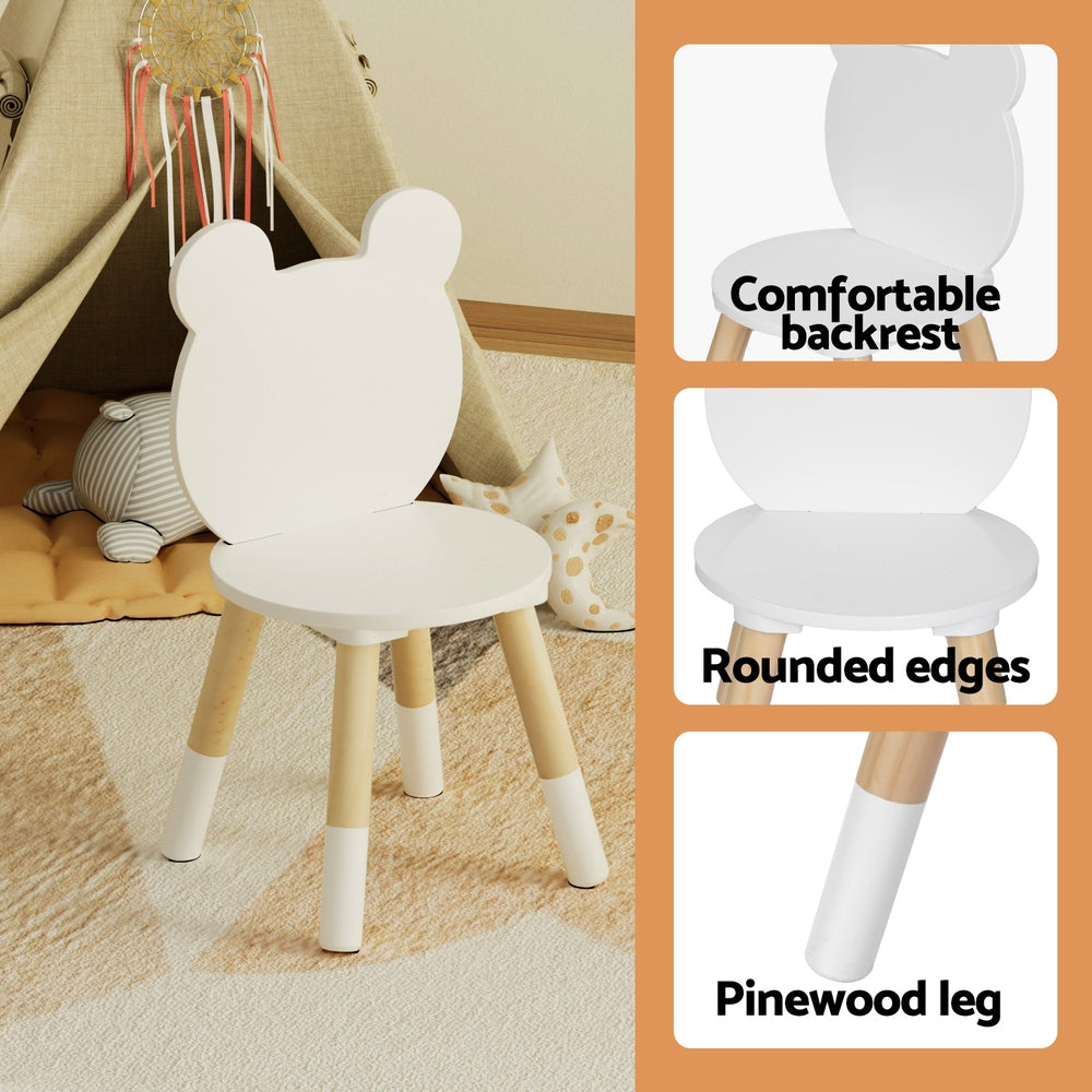 Keezi 3-Piece Kids Activity Table and Chair Set for Creative Play and Study