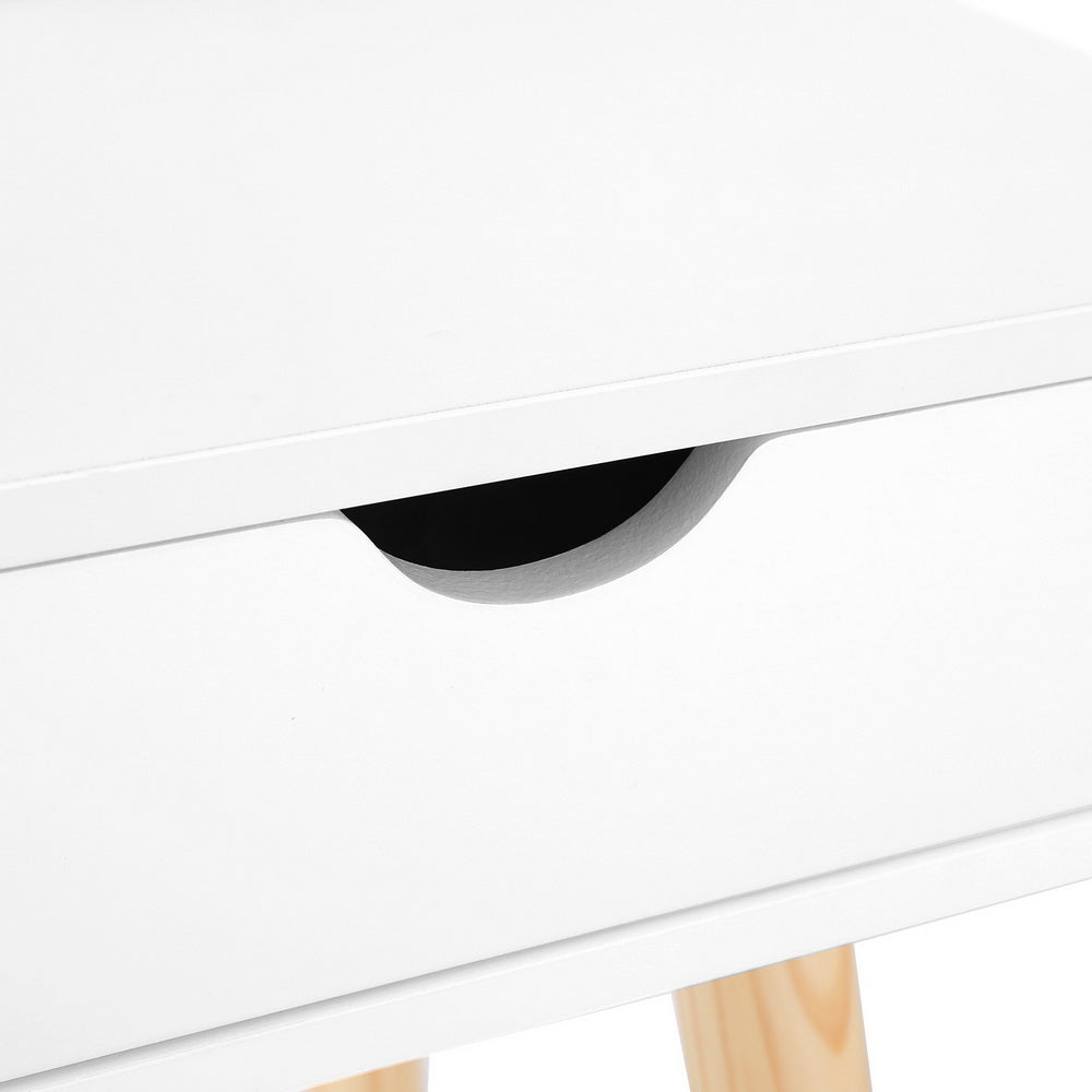 Keezi Children’s Vanity Makeup Table Set with Chair, Mirror, and Storage Drawers