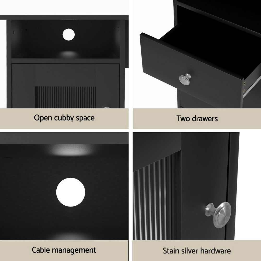 Artiss Computer Desk Home Office Study Desks L-shaped Corner Table with Storage