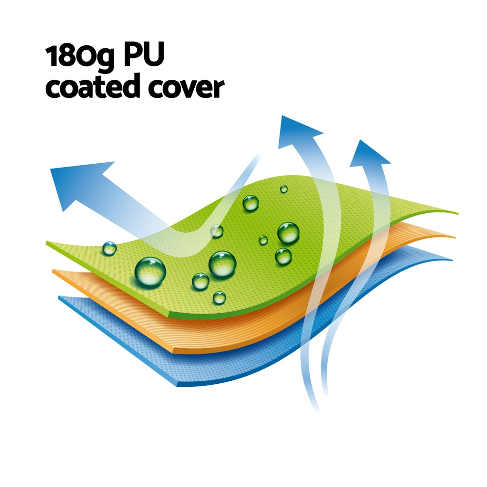 Instahut Gazebo Outdoor BBQ Grill Patio Garden Marquee Shade Shelter Shelf Hooks Grey