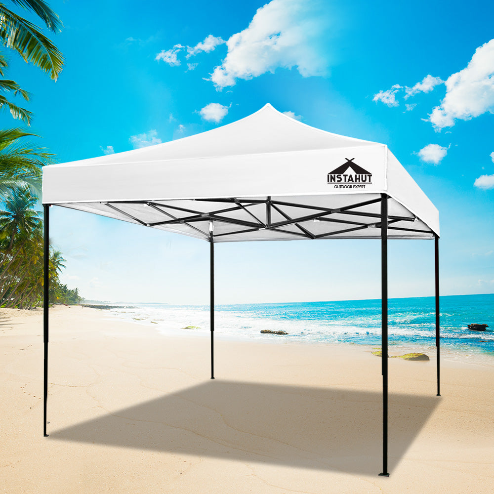 Instahut Gazebo Pop Up Marquee 3x3 Folding Tent Outdoor Camping 500D Oxford