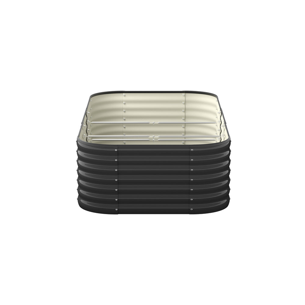 Livsip 9-IN-1 Raised Garden Bed Oval Galvanised Steel 56CM H