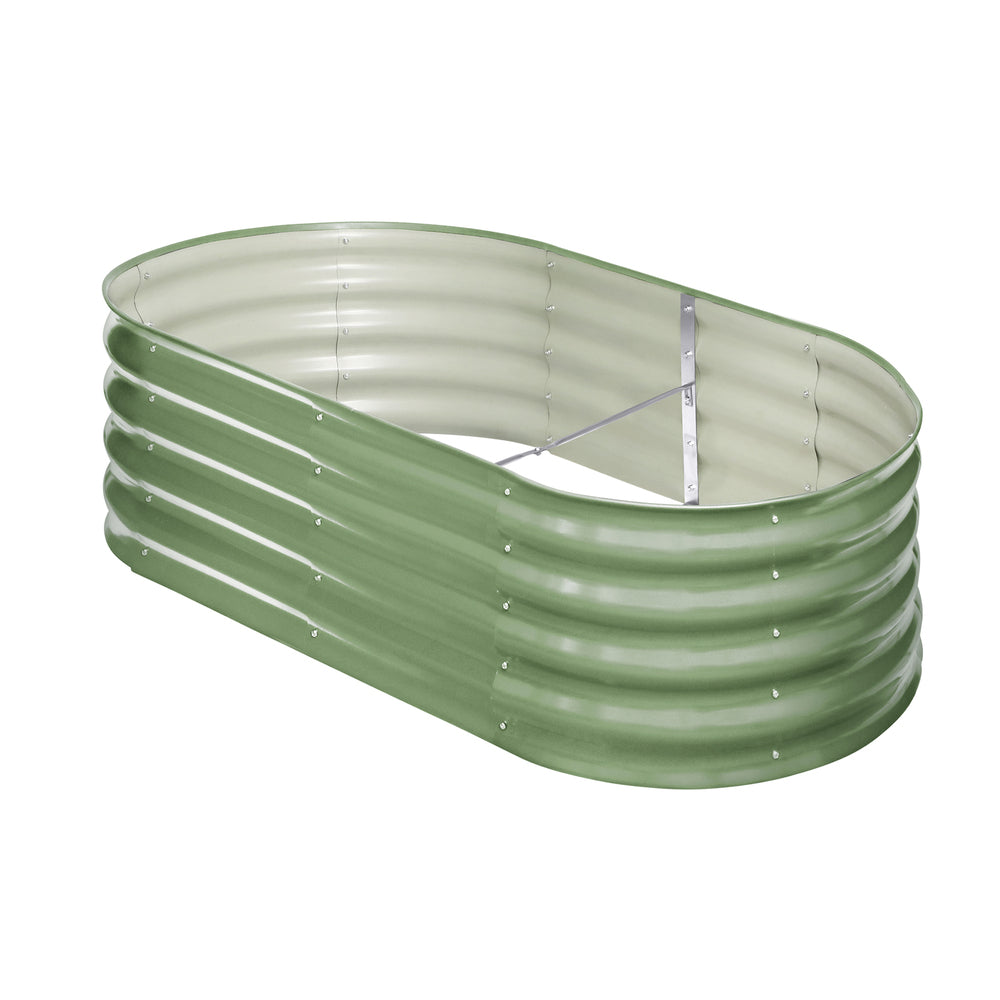Livsip Garden Bed 160x80x42cm Planter Box Raised Container Galvanised Green