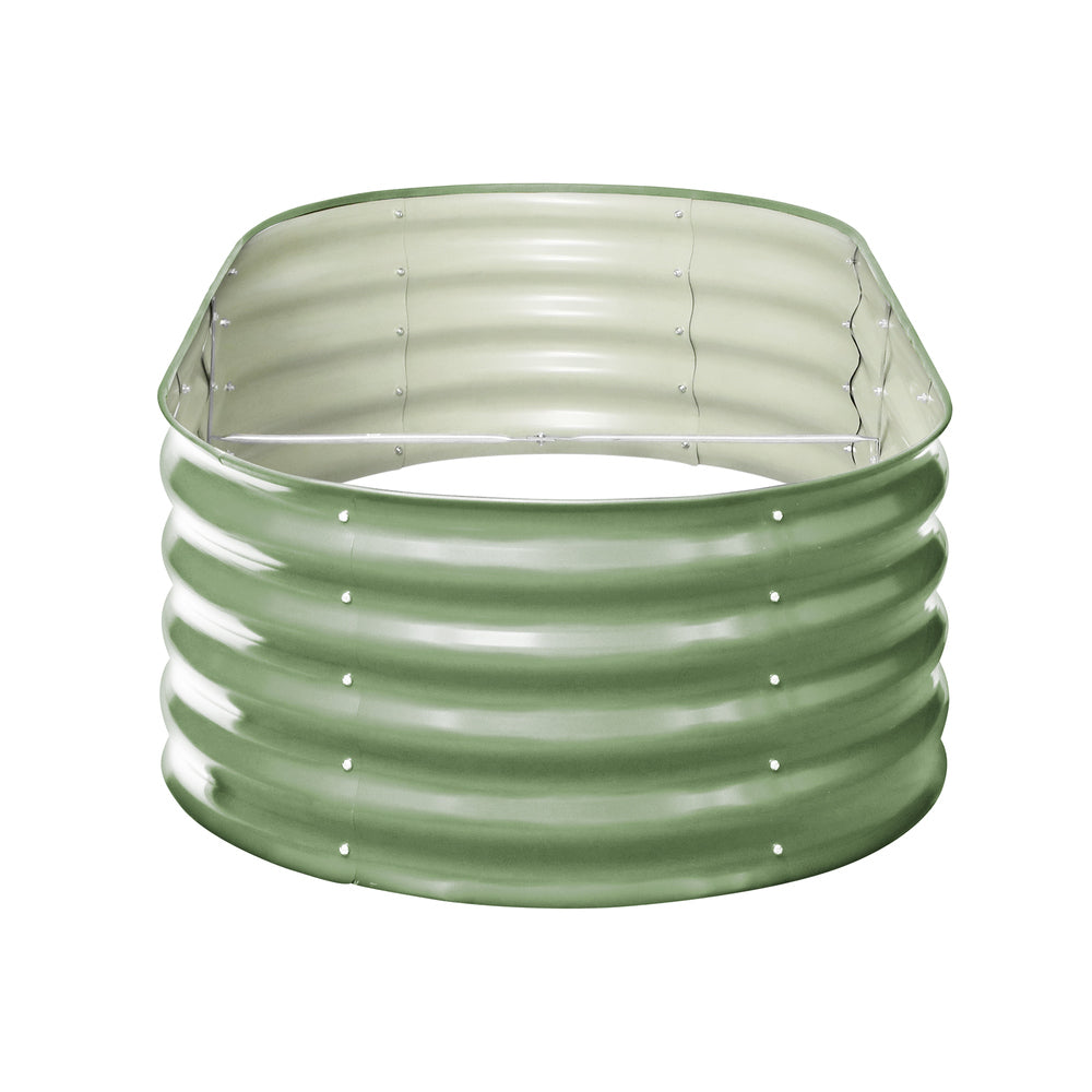 Livsip 3x Garden Bed 160x80x42cm Planter Box Raised Container Galvanised Green