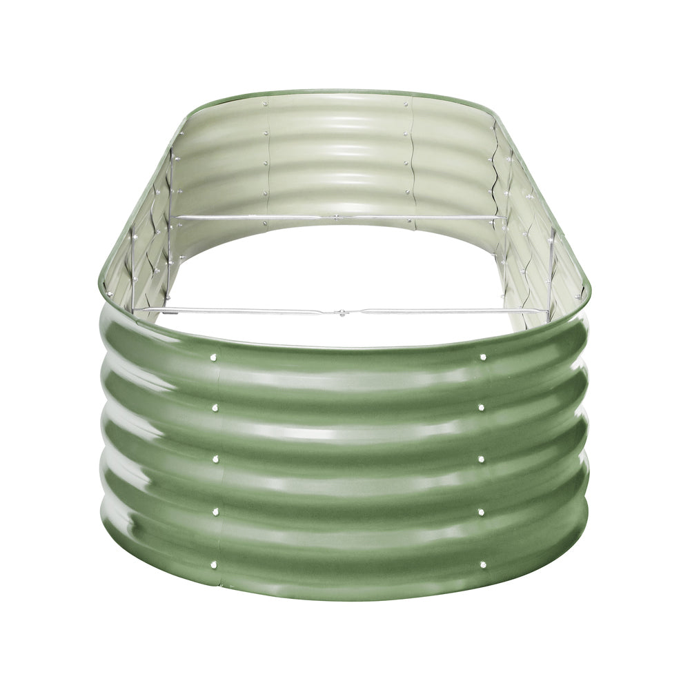 Livsip 3x Garden Bed 240x80x42cm Planter Box Raised Container Galvanised Green