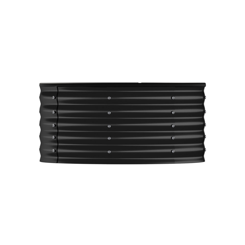 Livsip Garden Bed 90x45cm Galvanised Steel Round