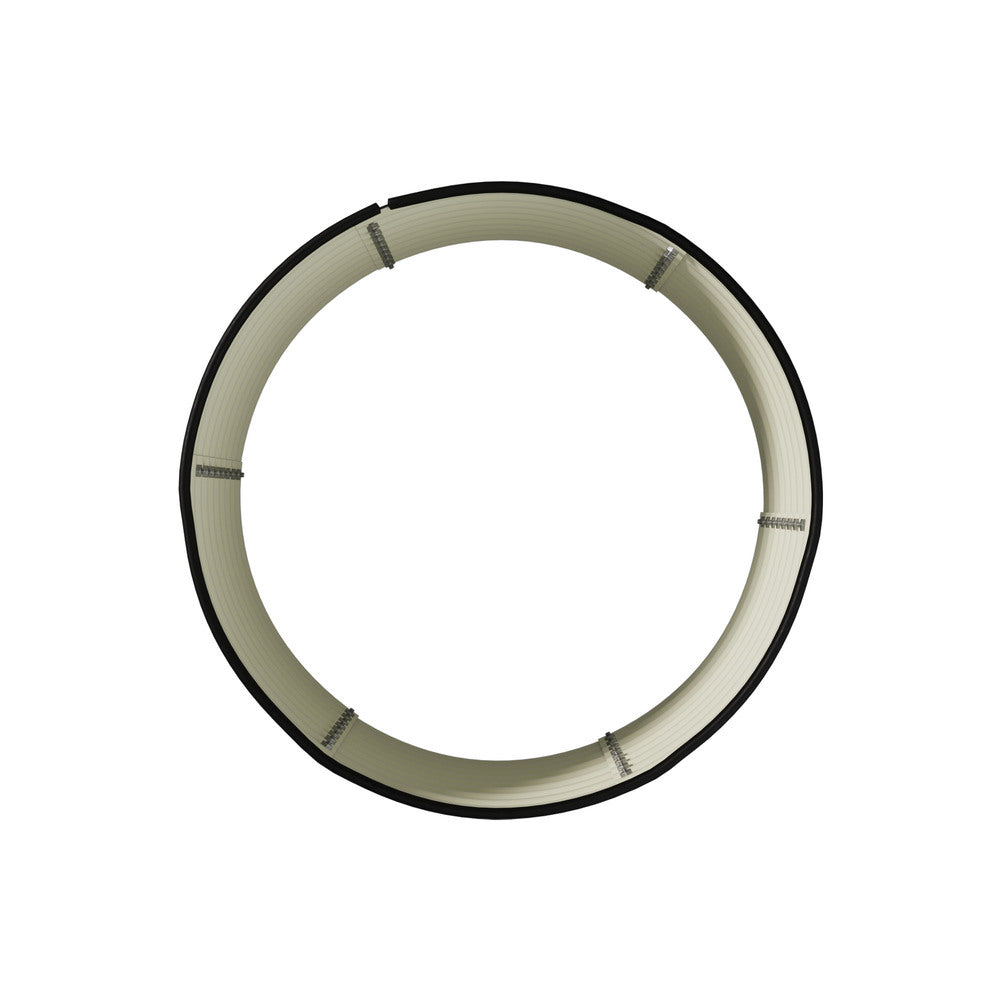 Livsip Garden Bed 90x45cm Galvanised Steel Round