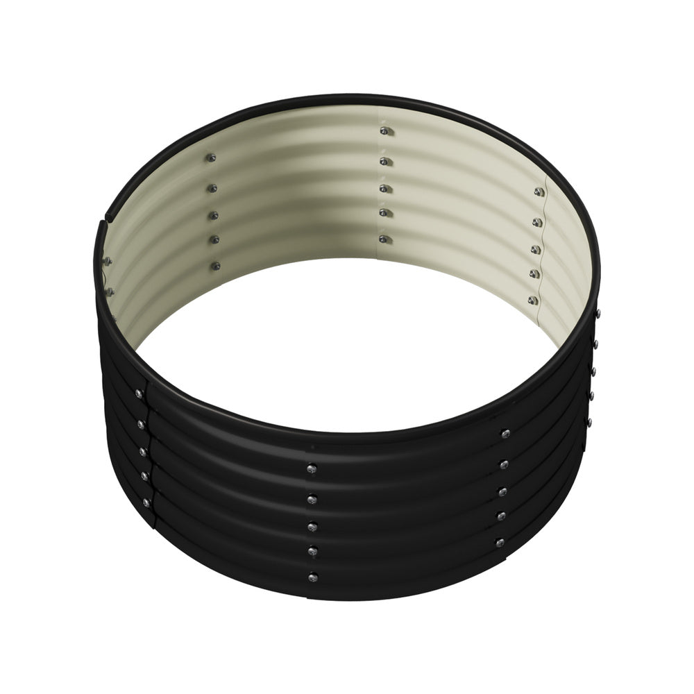 Livsip Garden Bed 90x45cm Galvanised Steel Round