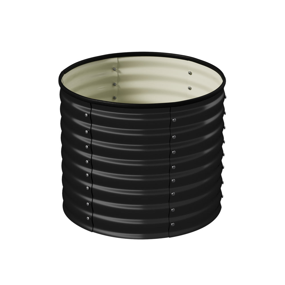 Livsip Garden Bed 80x68cm Galvanised Steel Round