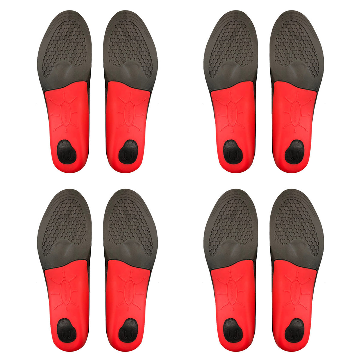 4X Pair Full Whole Shoe Insoles Arch Support Large